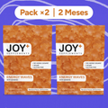 Pack x2 Gominolas de Energía Multivitamínicas con Ginseng y Coenzima Q10, Sabor Mandarina, 2 x 60 Gummies, 120 Gummies - Joy+ Supplements