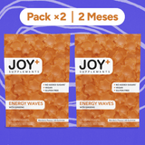 Pack x2 Gominolas de Energía Multivitamínicas con Ginseng y Coenzima Q10, Sabor Mandarina, 2 x 60 Gummies, 120 Gummies - Joy+ Supplements