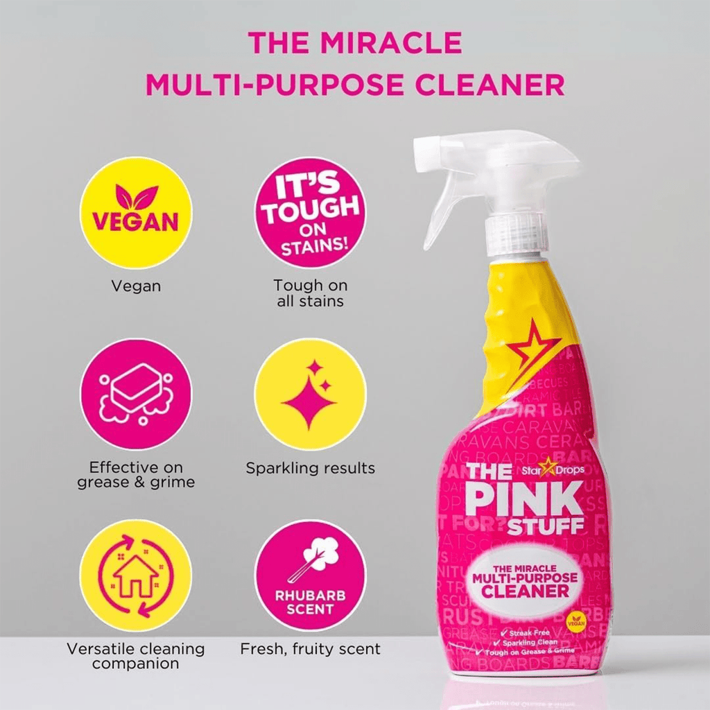 Stardrops The Pink Stuff Limpieza Hogar, Limpiador Profundo Multiusos, Ideal para Limpiar la Suciedad Persistente, Grasa y Mugre