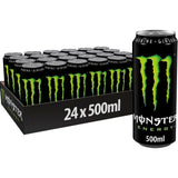 MONSTER ENERGY Bebida Energética, Refresco Energético, Pack 12/24 Latas de 500ml