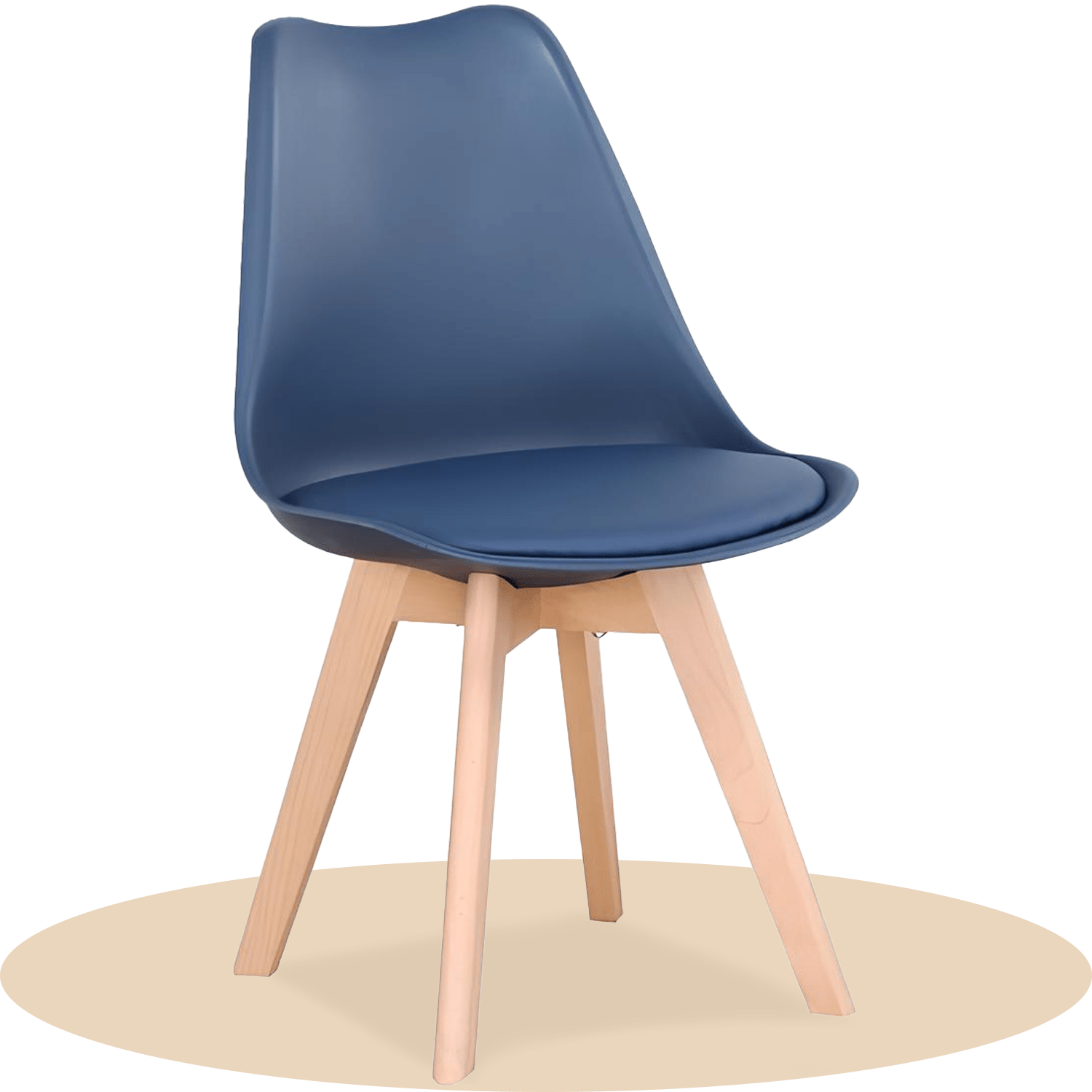 1/2/4/6 Unidad Sillas para Comedor, Sillas para Cocina con Asiento Blando, Tapizado y Patas Resistentes de Madera de Haya, Sillas Nórdicas