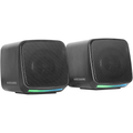Mars Gaming MS-Pro, Altavoces Compactos 10W, Iluminación RGB Flow Dinámica, Altavoz PC con Caja de Control y Entrada Jack 3.5mm, Altavoces Gaming Compatibles con PC/Mac/Smartphone/Tablet, Negro