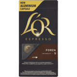 L'Or Espresso Café Cápsulas Forza, Intensidad 9, Notas Cremosas y de Nuez, 10/50 Cápsulas