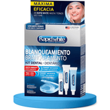Kit Blanqueamiento Dental, Blanqueamiento Rápido y Eficaz, Con Efecto Inmediato de Hasta 3 Tonos más Blancos, 7 Tonos más Blancos en solo 1 Semana - Rapid White