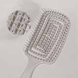Cepillo Desenredante Curvo para Todo Tipo de Cabello, Peine Desenredante sin Dolor, Anti tirones, Antifrizz, Peine para el Cabello de Diseño Hueco, Mango Ergonómico, Fácil Uso en Húmedo y Seco