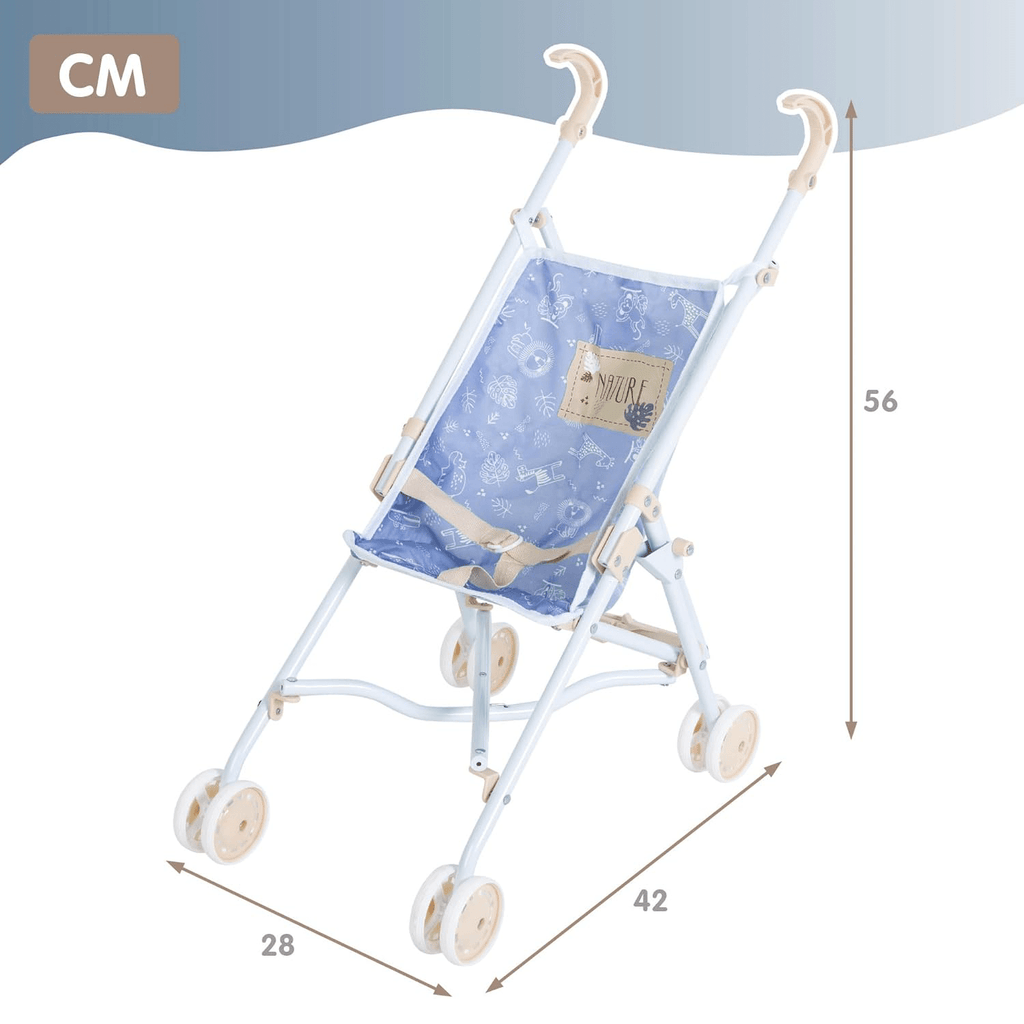 Silla de Juguete para Niños, Silla Plegable con Cinturón para Sujetas al Muñeco, Ideal para Muñecas de 30 y 40cm, Fomenta la Imaginación, la Afectividad y la Sociabilidad, 28 x 42 x 56 cm
