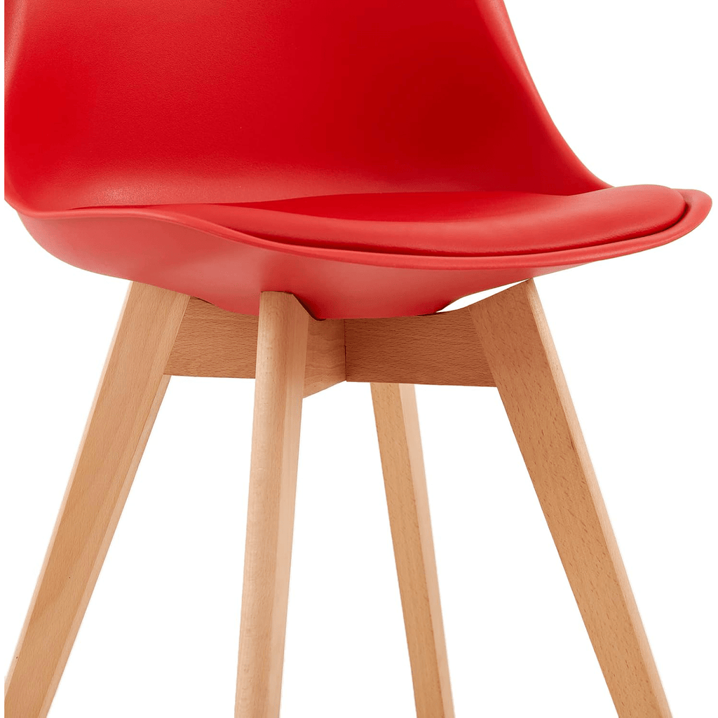 1/2/4/6 Unidad Sillas para Comedor, Sillas para Cocina con Asiento Blando, Tapizado y Patas Resistentes de Madera de Haya, Sillas Nórdicas