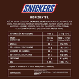 Snickers Barrita de Chocolate con Leche, Crema de Cacahuete, Caramelo y Cacahuetes, 20 Barritas de 50g