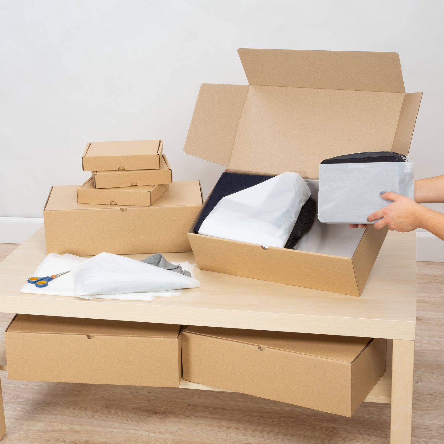 packer PRO Packs de Cajas de Cartón para Embalaje, Caja de Transporte Resistente, Cajas de Cartón para Envíos y Correo, Cajas de Cartón Corrugado, Caja de Regalo