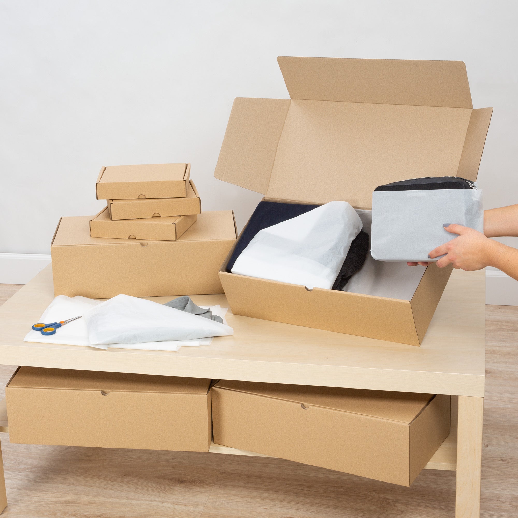 packer PRO Packs de Cajas de Cartón para Embalaje, Caja de Transporte Resistente, Cajas de Cartón para Envíos y Correo, Cajas de Cartón Corrugado, Caja de Regalo