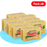 Lagarto Pastilla de Jabón Natural Multiusos, para Limpieza del Hogar y Cuidado de la Ropa, Pack de 8 Unidades de 400 g Cada Una, 3.2 kg en total