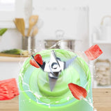 Licuadora Portatil Zumos y Batidos, Batidora para Frutas y Verduras, 6 Cuchillas de Acero, Vaso de 380ml de Capacidad, Ideal para Llevar, Cable de Carga USB, Batería de 800 mAh, 22000 RPM