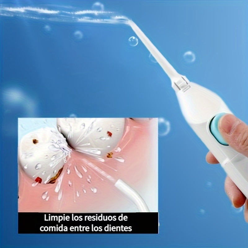 Irrigador Dental Portátil, Boquilla Interdental, Irrigador Oral, Tamaño Compacto ideal para Viajes, Herramienta de Higiene Dental de Limpieza Profunda
