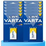 Pilas 9V Alcalinas, Pilas 9v Cuadradas de Alto Rendimiento, VARTA Energy, Larga Duración, Energía Continua, Ideal para Detectores de Humo, Micrófonos Inalámbricos, Pedales de Guitarra, Multímetros, Electrodomésticos