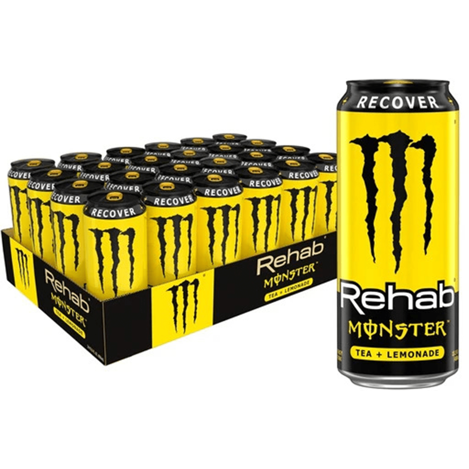 MONSTER ENERGY Bebida Energética, Refresco Energético, Pack 12/24 Latas de 500ml