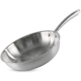 Sartenes de Acero Inoxidable TriPly Pulido y Mango Ergonómico de Acero Inoxidable Aptas para Todo Tipos de Cocina, Distribución Uniforme del Calor, Ø20/Ø24cm
