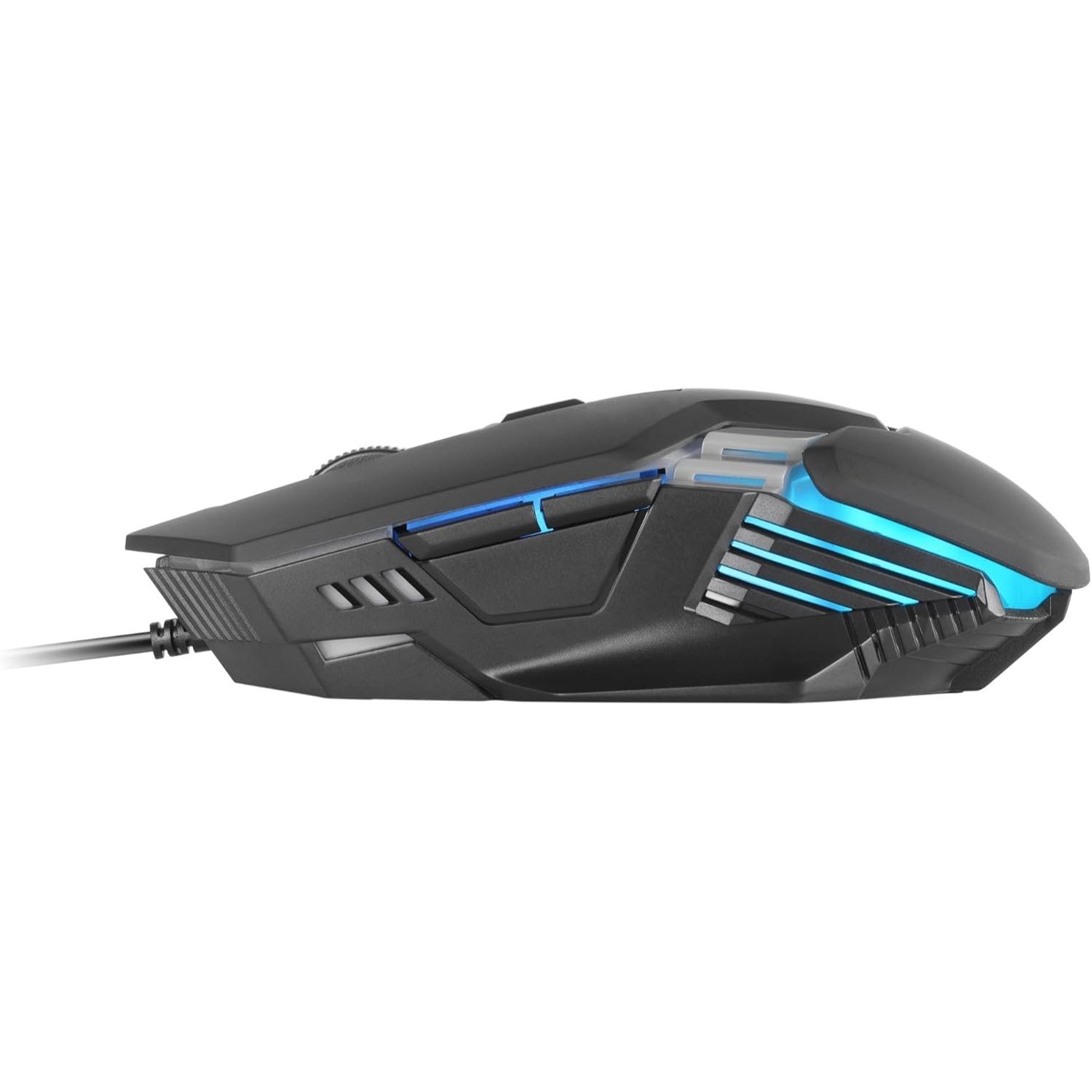 Mars Gaming MM024, Ratón Gaming RGB, Sensor Óptico 4000 dpi, Switches Mecánicos Huano, Iluminación RGB Flow, Ajuste On-The-Fly 1200/2400 / 3200/4000 dpi, Compatibilidad Multiplataforma, Negro