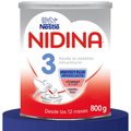 Nestlé NIDINA 3 Leche en Polvo Bebé, Leche de Credimiento indicada para Bebés desde los 12 Meses, Contiene Bífidus Lactis, DHA, Hierro, Zinc y Vitaminas A, C y D, 800g por Bote