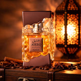 Nusuk Ateeq Extrait de Parfum, Perfume Árabe para Hombre con Aroma Dulce y Especiado, Notas de Miel, Canela, Vainilla y Almizcle, 100 ml