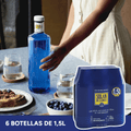SOLAN DE CABRAS Agua Mineral Natural sin Gas con una destacada Composición Mineral, Máxima Calidad de Agua, Ideal para Hidratarte en Cualquier Situación, 6 Botellas de 1,5L