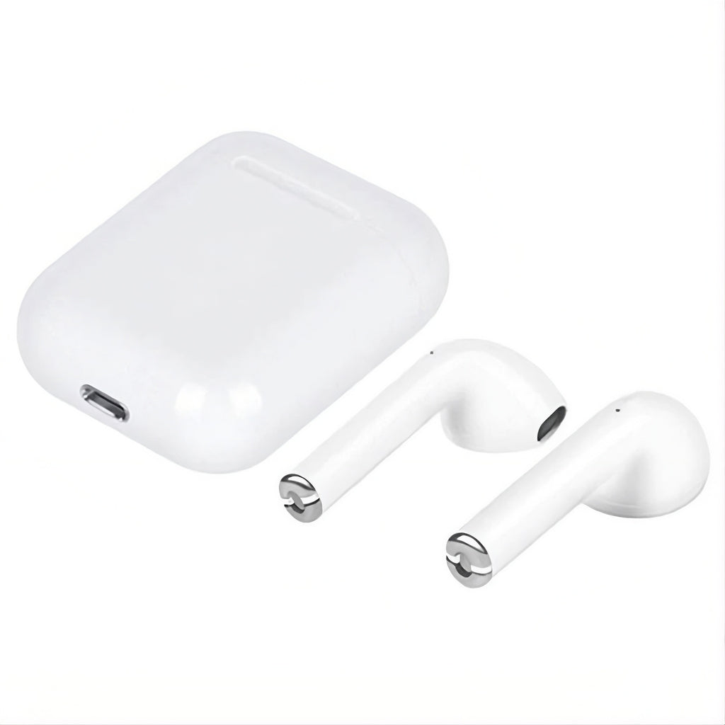 Auriculares Inalambricos de Bluetooth con Estuche de Carga, Distancia de Transmisión: 20 metros, +3h de Tiempo de Uso, Carga USB, Control táctil, Capacidad de Batería de los Auriculares: 30mAh, Capacidad de Batería del Compartimento de Carga: 200mAh