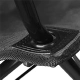 Silla Plegable Camping con Respaldo y Apoyabrazos, Ideal para Picnic, Pesca y Exterior, Resistente y Compacta, Soporta 120 kg, 50x50x80 cm, Negro