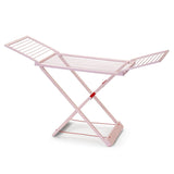Tendedero Plegable con Alas, 20 Metros de Superficie de Tendido, Hecho de Resina Resistente al Sol y a la Intemperie, 180 x 108 x 55 cm