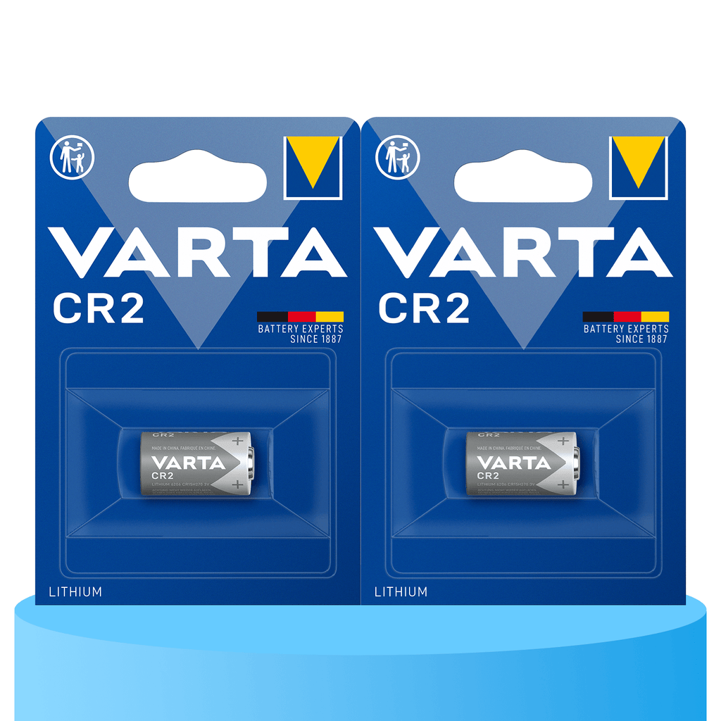 Pilas CR2 Litio de Alto Rendimiento, Larga Duración, Para Uso Diario, Ideal para Cámaras Fotográficas, Linternas, Sensores de Alarma, Equipos de Medición, Punteros, Juegos y Otros Dispositivos Pequeños - VARTA