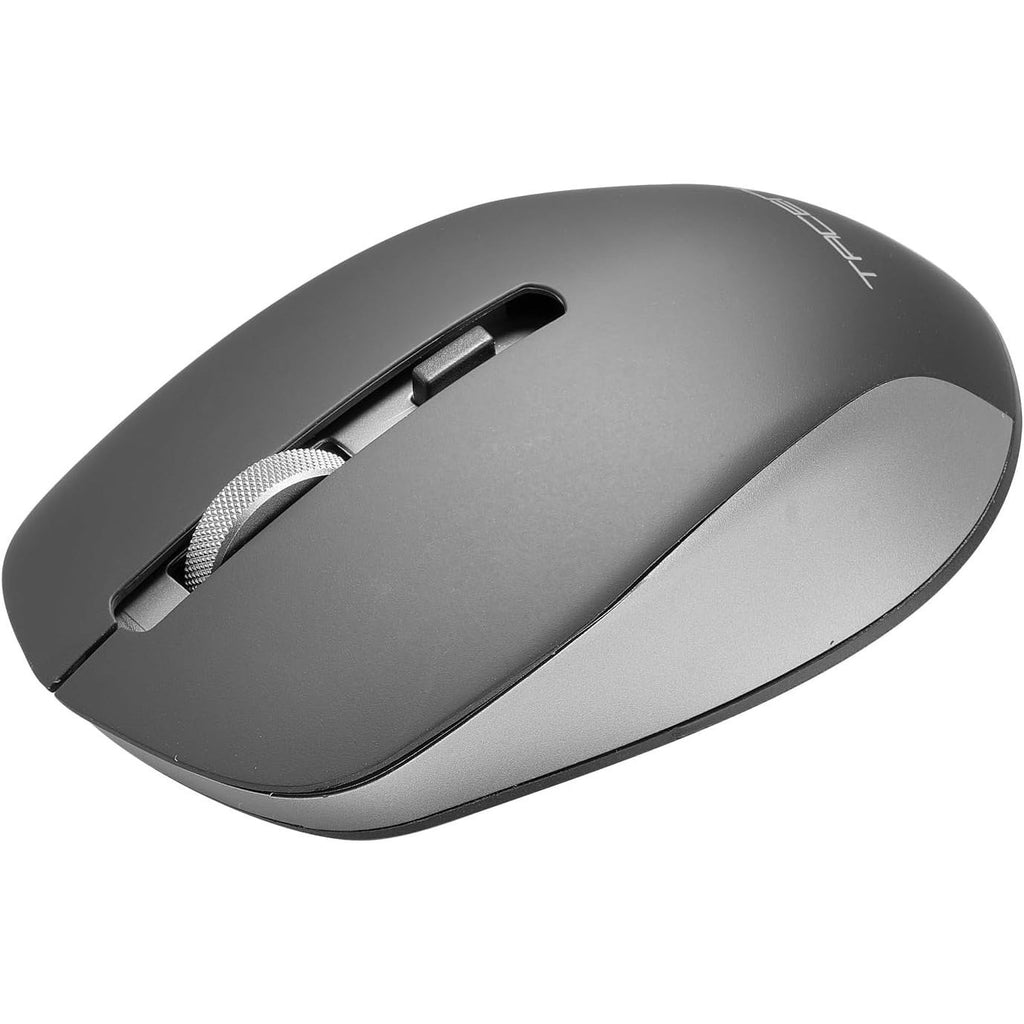 Tacens Zenith, Combo Inalámbrico 3en1 con Tecnología DualLink 2.4 GHz, Teclado Completo Full-Size con SmartKey Copilot AI, Ratón Óptico 3200 dpi, Alfombrilla Nanotextil, Idioma Portugués, Negro