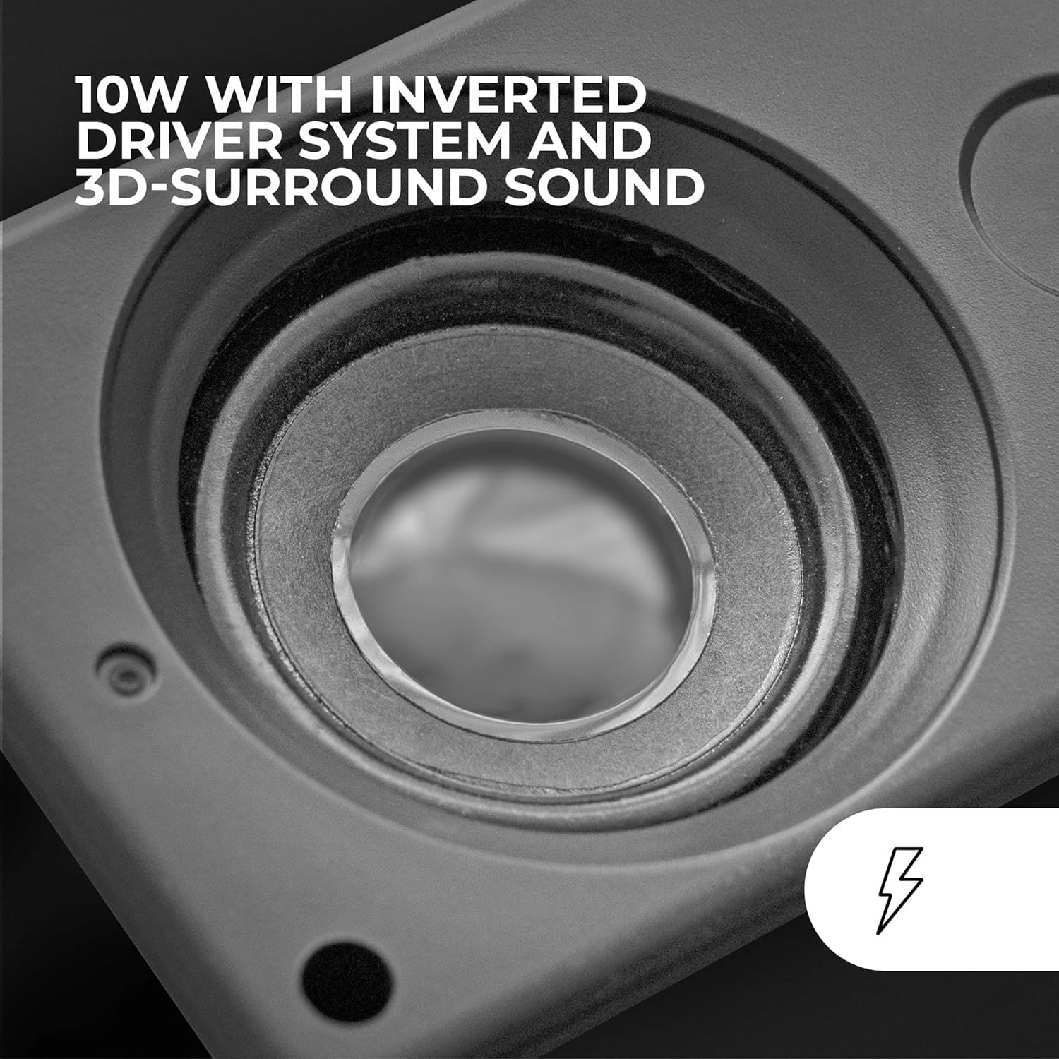 Mars Gaming MS-H, Altavoces Gaming RGB Flow, Drivers Invertidos y Sonido 3D-Surround 10W, Altavoces Compactos con Caja de Control de Volumen, Conexión Universal Jack 3.5mm, Negro