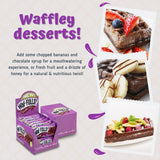 WafFULLS! Gofres de Doble Chocolate, 12 Gofres para Picoteo, Desayuno y Merienda, Barritas Esponjosas de Chocolate, Gofres Envueltos Individualmente Listo para Comer, Caja con 12 Gofres