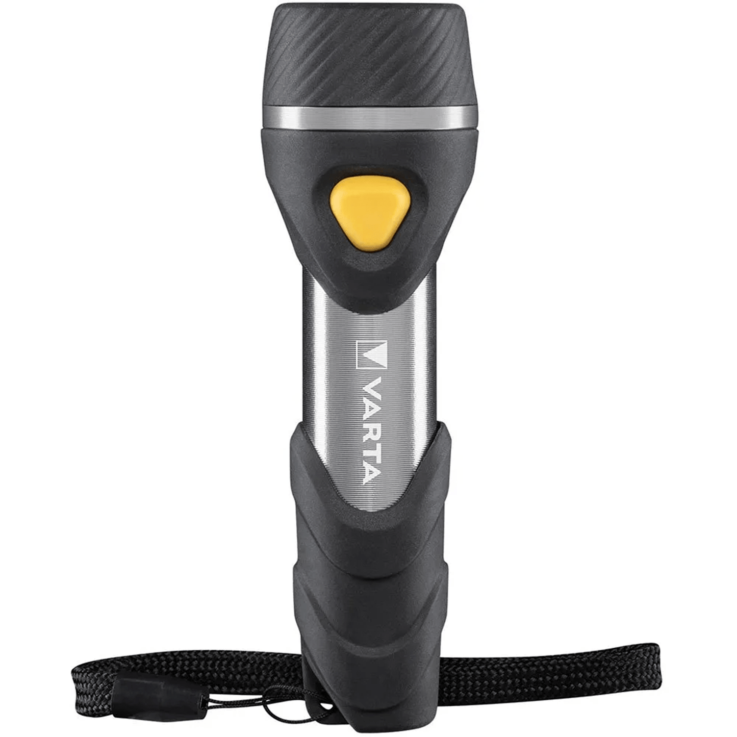 Linterna con Pilas, Multi LED, 20 Lumens, 8h de Duración, 20m de Alcance, Carcasa Resistente a Golpes, Correa de Mano Incluida, Funciona con 1 Pila AA (incluida), 12.6cm de Longitud - VARTA