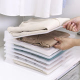 x10 Separador de Ropa, Organizador Ropa, Divisor Ropa, Separadores de Plástico, Organizador de Camisas, Camisetas, Ropa. Resistente, Antihumedad y Antiarrugas, Organiza Armarios, Cajoneras y Estanterías