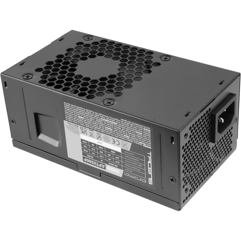 Tacens Anima APTII500P, Fuente de Alimentación TFX, Potencia 500W, Diseño Ultracompacto, 85% Eficiencia, Tecnología SMD, Ventilador 80mm, Fuente PC Profesional con Cableado Plano, Negro