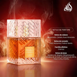 Lattafa Khamrah Eau de Parfum, Perfume Árabe Unisex con Aroma Cálido y Envolvente, Notas Dulces, Especiadas y Amaderadas de Larga Duración, 100 ml