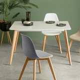 1/2/4/6 Unidad Sillas para Comedor, Sillas para Cocina con Asiento Blando, Tapizado y Patas Resistentes de Madera de Haya, Sillas Nórdicas
