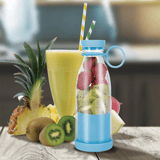 Botella Batidora de 300ml, 6 Cuchillas de Acero, Batería de 1200mAh, Cable de Carga USB, 40W de Potencia, Perfecto para Uso Diario y para Llevar, Para todo Tipo de Frutas y Verduras