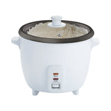 Hervidor de Arroz de Gran Capacidad, Arrocera con Función de Cocinar o Calentar, Contenedor Interno con Recubrimiento Antiadherente, Tapa de Vidrio Transparente, Indicador luminoso