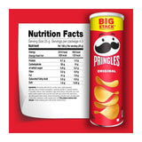 Pringles Original, Snack de Patatas Fritas sabor Original, Tamaño XXL de 185g, Pack de 6 Unidades