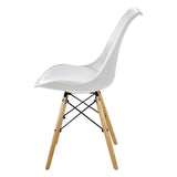 Sillas para Comedor, Sillas para Cocina con Asiento Blando, Tapizado y Patas Resistentes de Madera de Haya, Sillas Nórdicas Minimalistas, 49.5 x 44 x 79.5 cm
