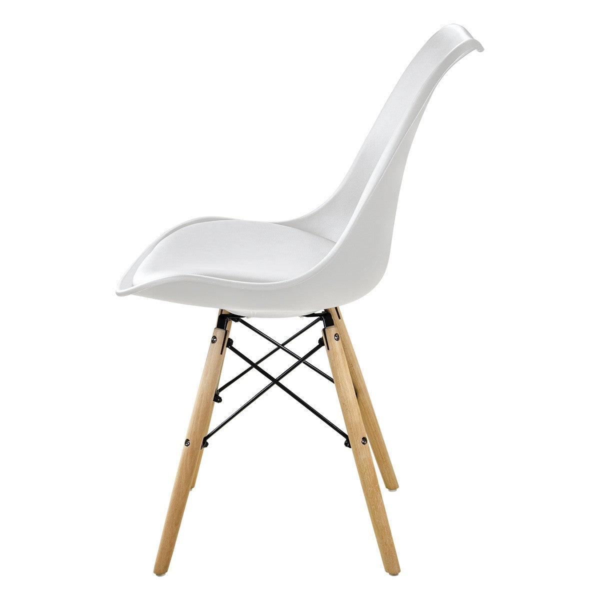 Sillas para Comedor, Sillas para Cocina con Asiento Blando, Tapizado y Patas Resistentes de Madera de Haya, Sillas Nórdicas Minimalistas, 49.5 x 44 x 79.5 cm
