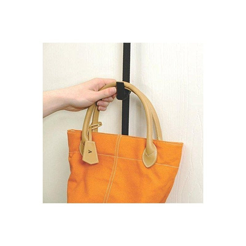 Organizador Bolsos Puerta o Pared, Ahorra Espacio, Capacidad para 8 Bolsos, Con Ganchos para Puertas con Espesor de 2-4 cm, Muy Resistente y Graduable, Máxima Calidad, Duradero, Material: Políamida, ABS y Hierro