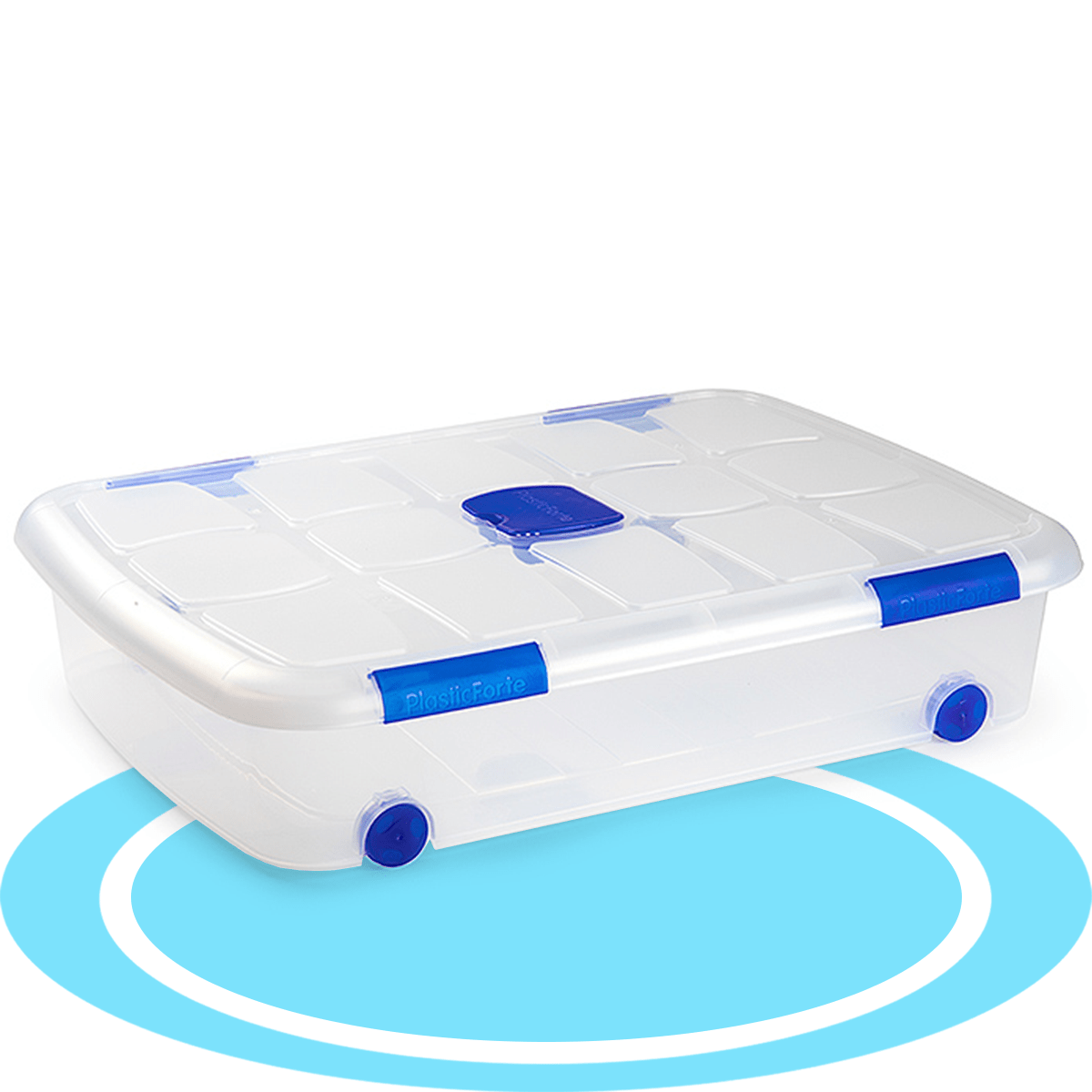 Caja Almacenamiento plástico para Guardar y Ordenar Juguetes, Libros, Documentos, Ropa, Mantas. Cierre Hermético, Gran Capacidad y Resistencia
