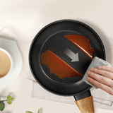 Set 3 Sartenes de Cocina de Aleación de Aluminio Forjado con Revestimiento Cerámico Antiadherente, Tamaños Ø20/24/28 cm, Mangos de Baquelita, Alta Resistencia y Distribución Uniforme del Calor