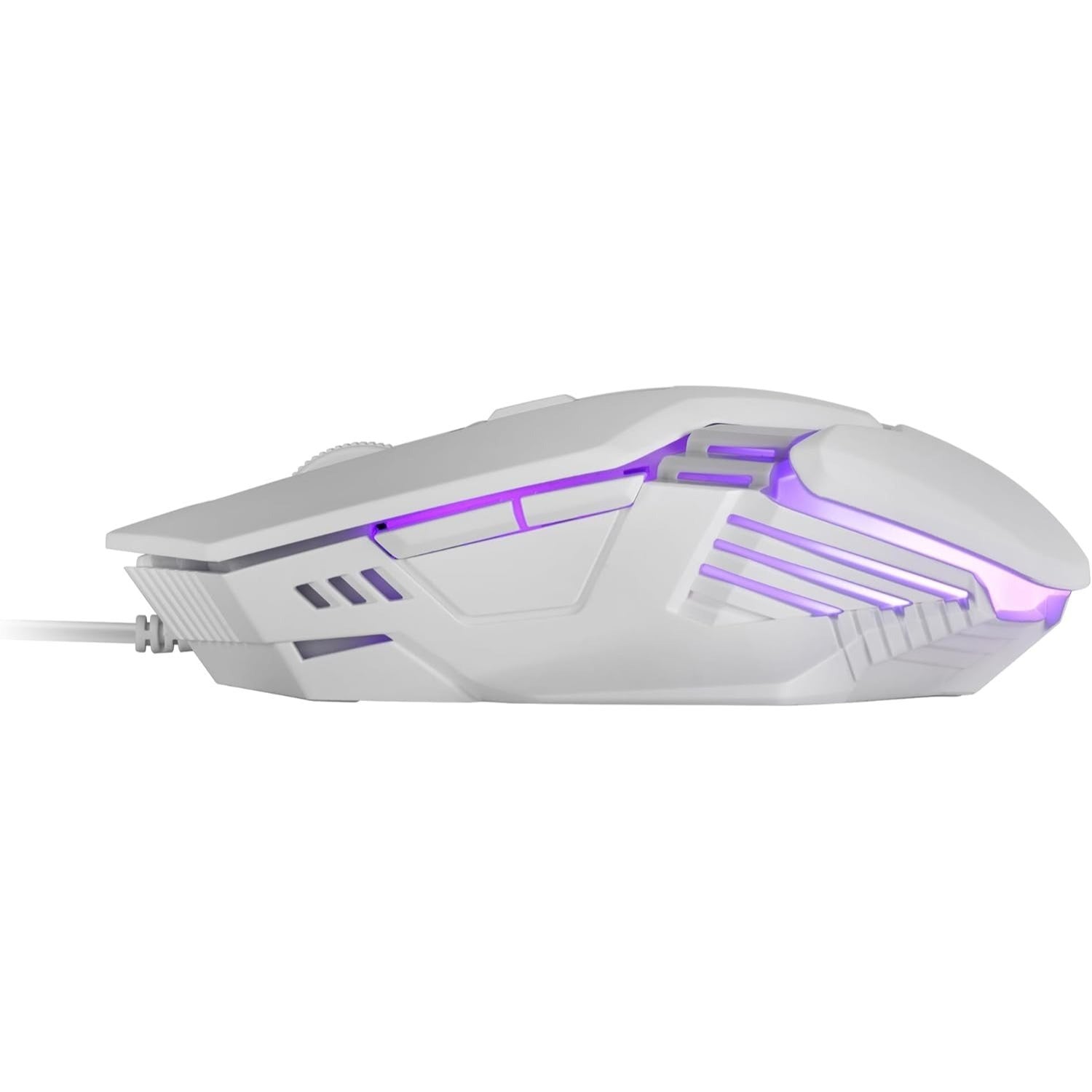 Mars Gaming MM024, Ratón Gaming RGB, Sensor Óptico 4000 dpi, Switches Mecánicos Huano, Iluminación RGB Flow, Ajuste On-The-Fly 1200/2400 / 3200/4000 dpi, Compatibilidad Multiplataforma, Blanco