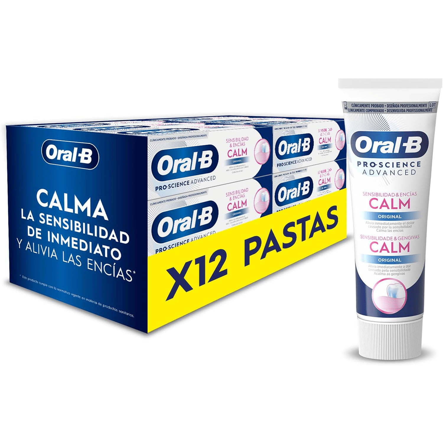 Oral-B Pro-Science Advanced CALM Pasta de Dientes, Dentífricos Dientes, Para Dientes y Encías Sensibles, 75ml por Tubo
