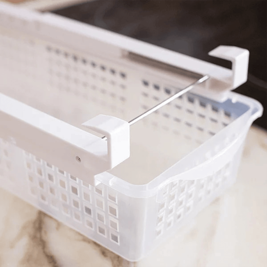 Organizador de Cocina, Organizador Nevera, Organizador de Refrigerador, Contenedor de Almacenamiento, Fácil de Instalar, Pensado para Optimizar y Ahorrar Espacio, Ajustable y Adaptable a Cualquier Estante