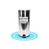 Cubo de Basura con Pedal, Acero Inoxidable Cromado
