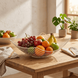 Frutero Metálico, Bandeja de Almacenamiento, Duradero y Fácil de Limpiar, Decoración para Cocina y Comedor, Exhibición de Frutas