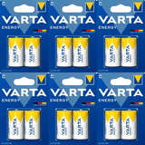 Pilas C Alcalinas de Alto Rendimiento, VARTA Energy, Larga Duración, Energía Continua, Ideal para Juguetes, Linternas Medianas, Radios Portátiles, Equipos de Audio y Otros Dispositivos de Consumo Moderado - VARTA